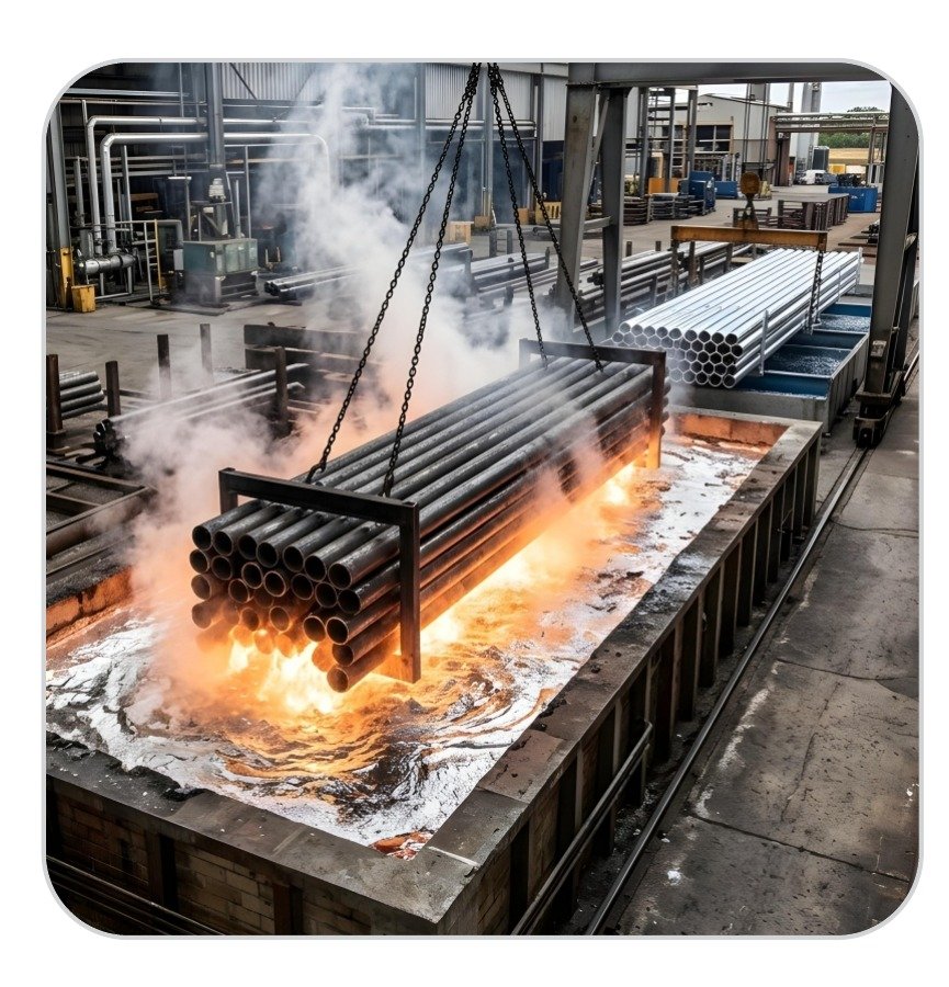 Hot Dip Galvanizing process stage